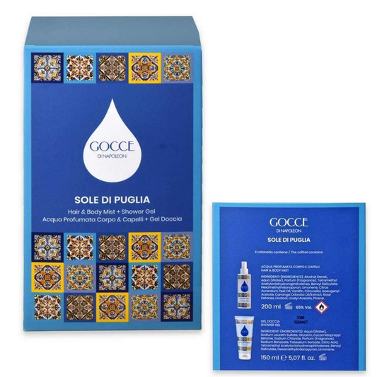Cofanetto Gocce Sole Di Puglia Hair & Body Mist 200 Ml + Shower Gel 150 Ml