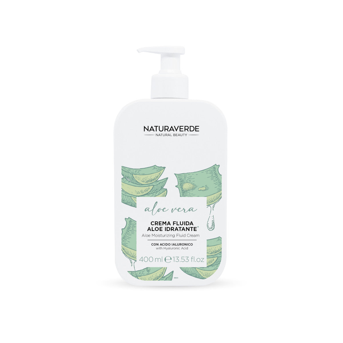 NATURAVERDE CREMA FLUIDA IDRATANTE CON ACIDO IALURONICO 400ML