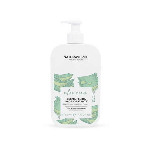 NATURAVERDE CREMA FLUIDA IDRATANTE CON ACIDO IALURONICO 400ML