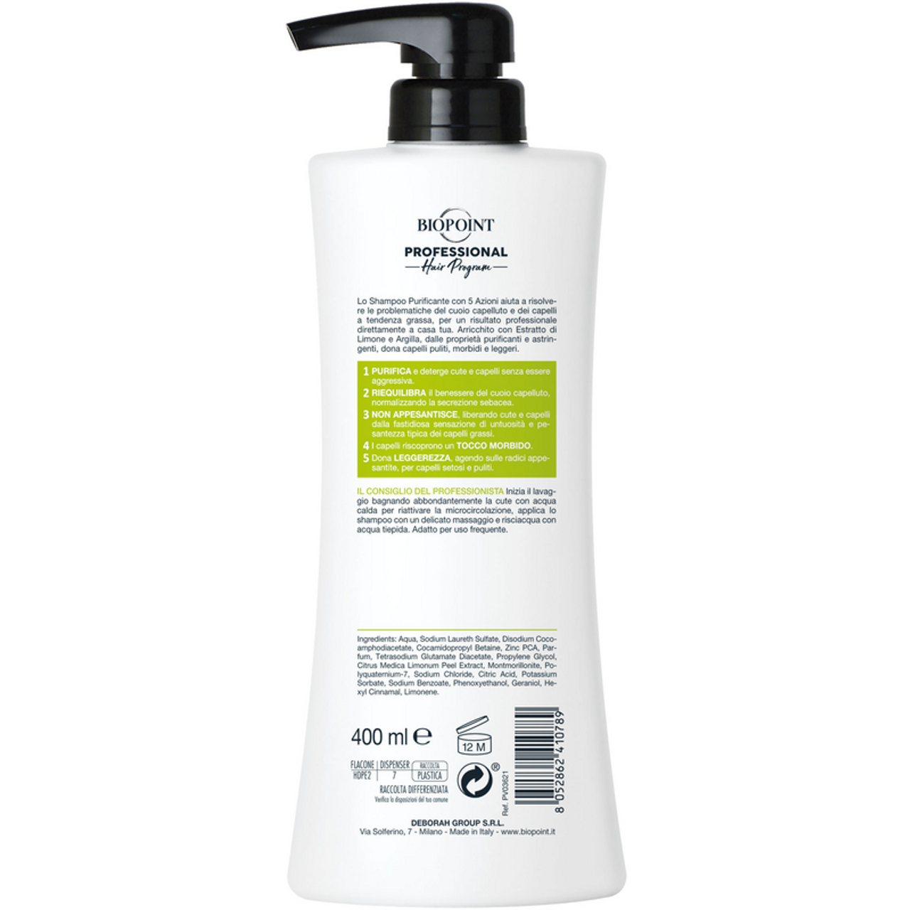 BIOPOINT PROFESSIONAL SHAMPOO PURIFICANTE 400ML
